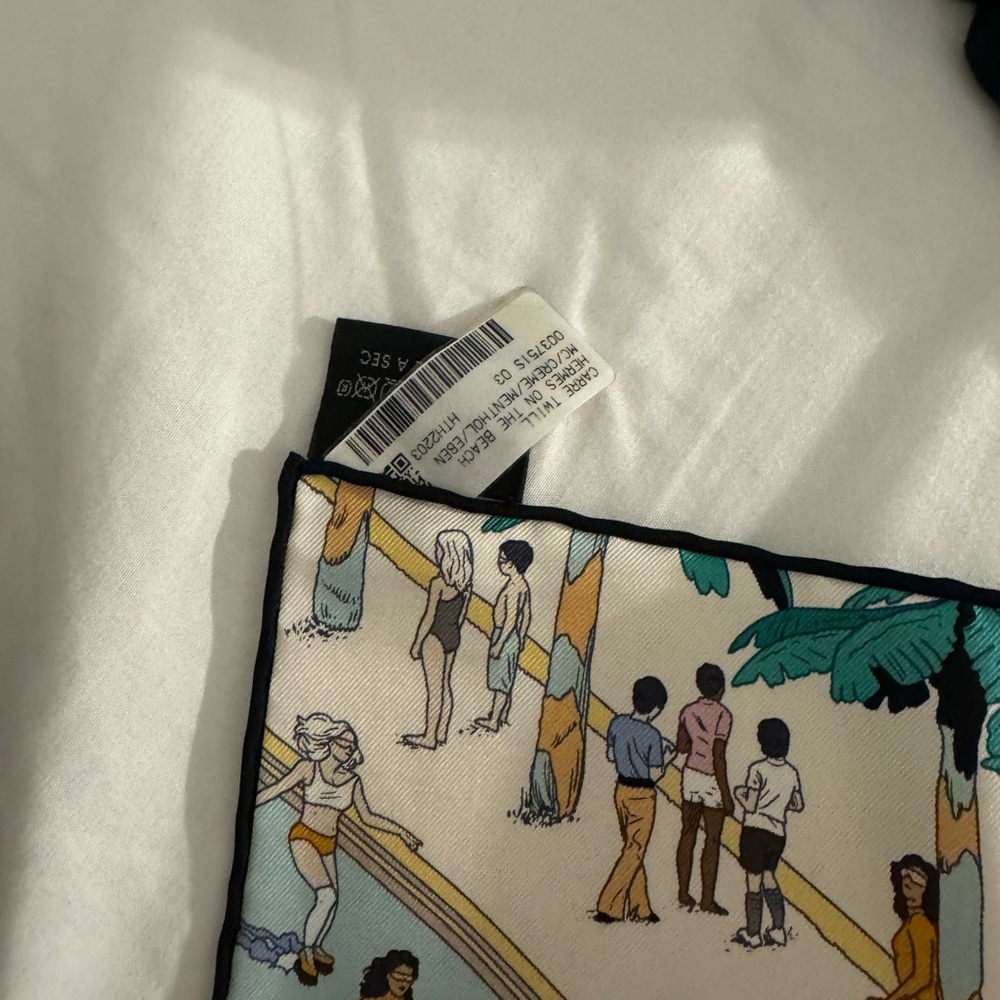Hermes Silk On the Beach Scarf 90